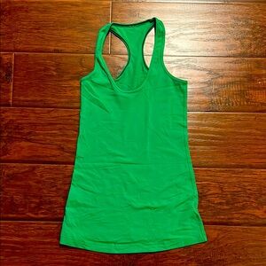 Lululemon Green Racerback Tank Top